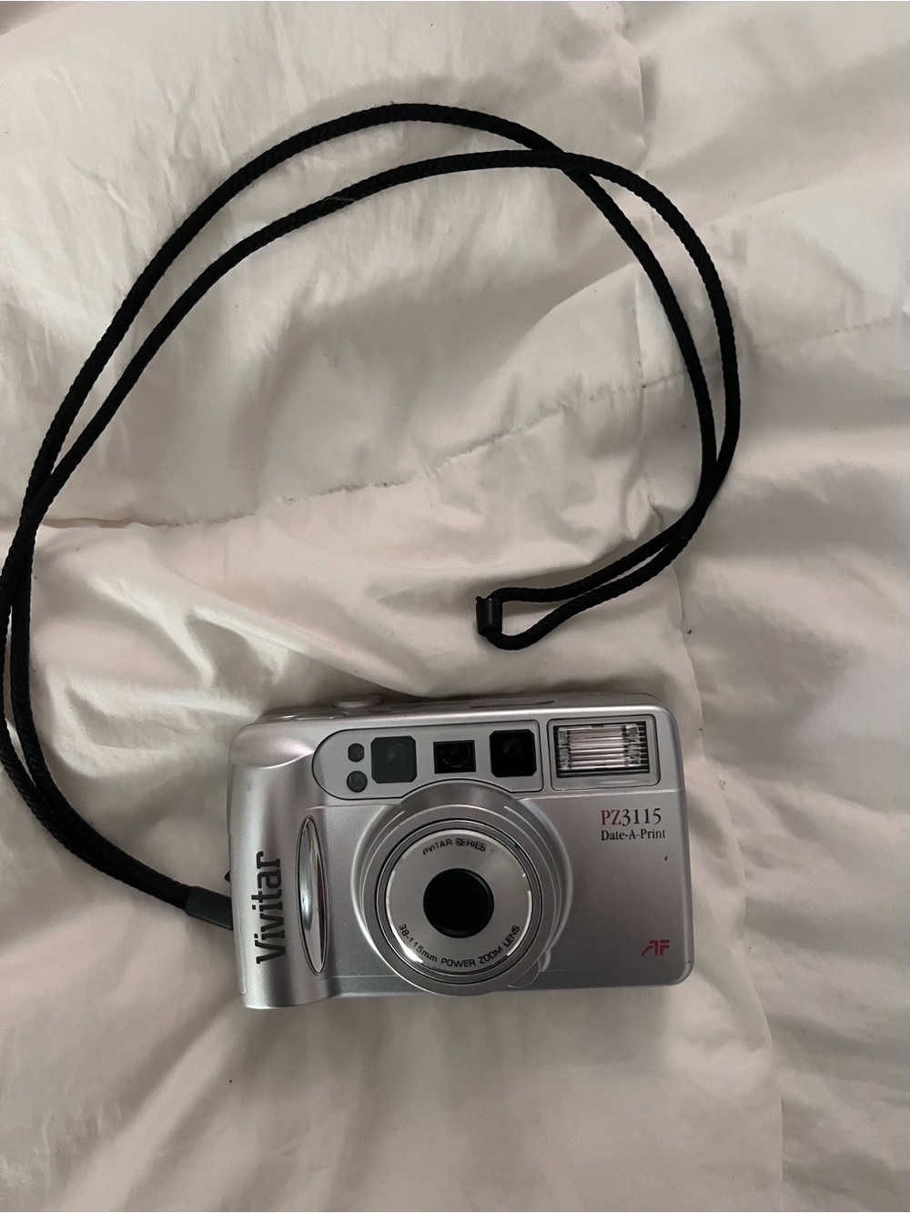 PZ3115 Silver Point-and-Shoot Film Camera